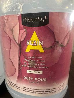 Magicfly Deep Pour Epoxy Resin 2-4 Inch, 3 Gallon Epoxy Resin Kit, Art Casting Resin for River Table
