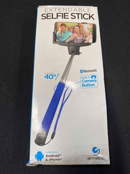 Lot of Smartphone Holders and Extendable Selfie Sticks