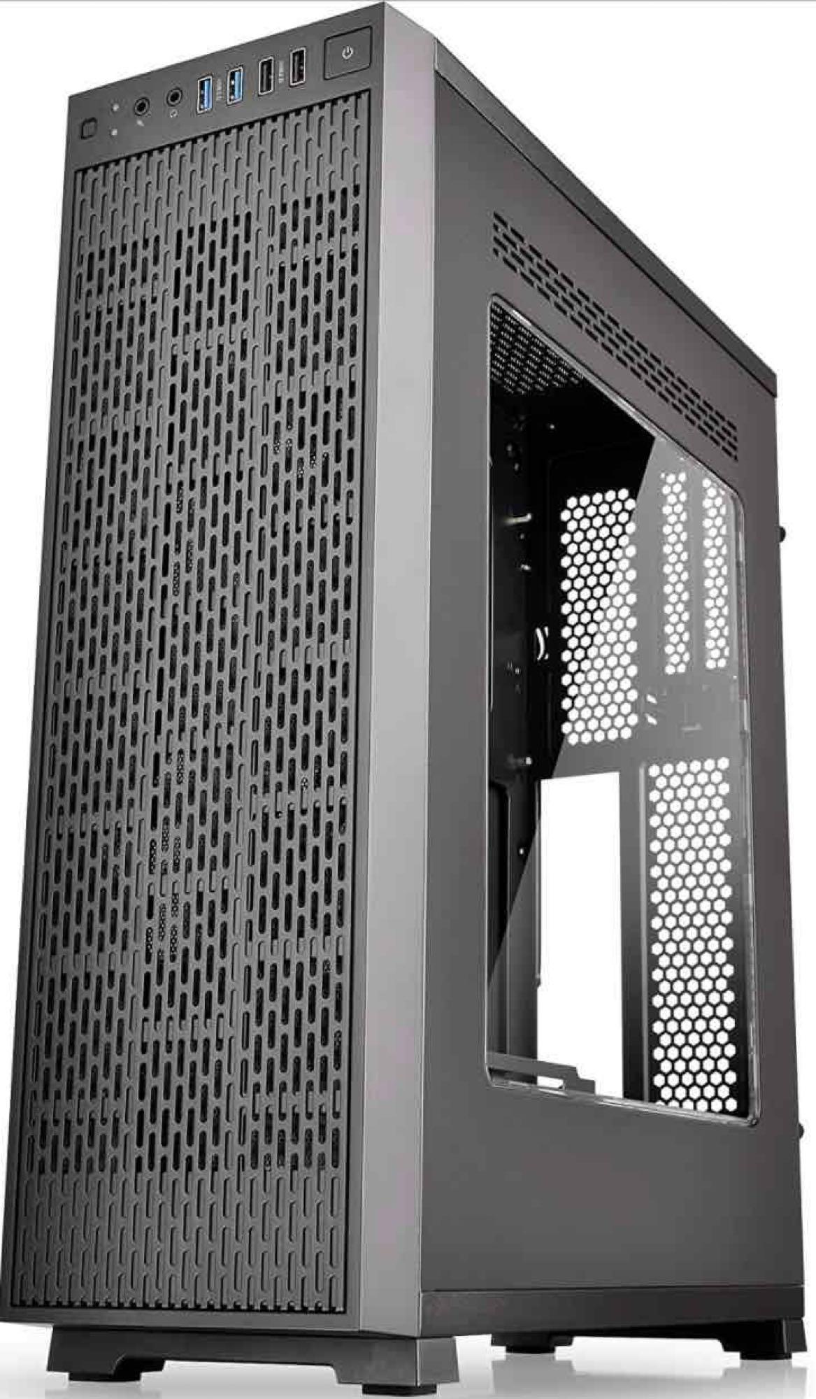 Thermaltake Core G3 Black Slim Small Form Factor ATX Perforated Metal Front and Top Panel Gaming