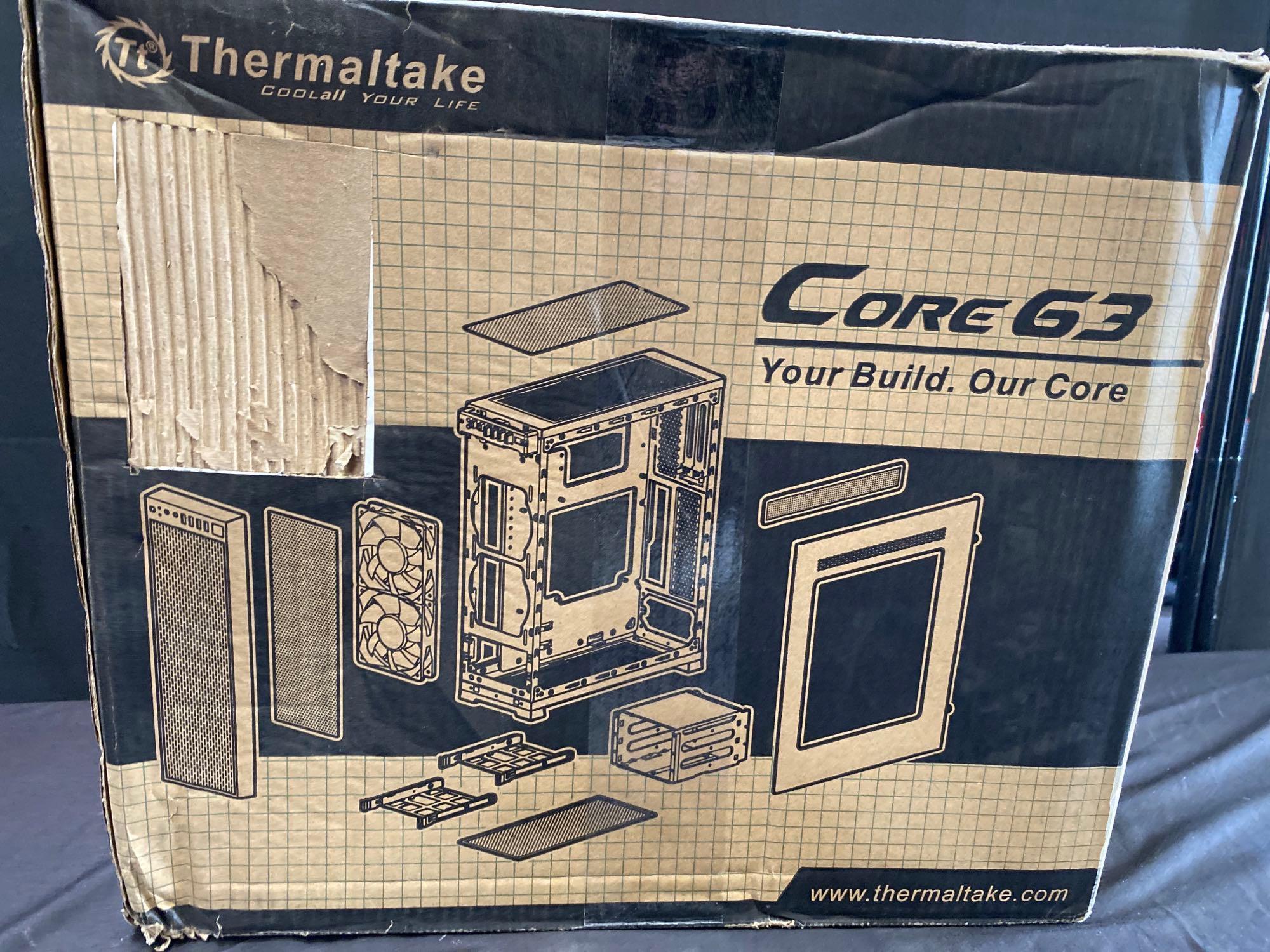 Thermaltake Core G3 Black Slim Small Form Factor ATX Perforated Metal Front and Top Panel Gaming