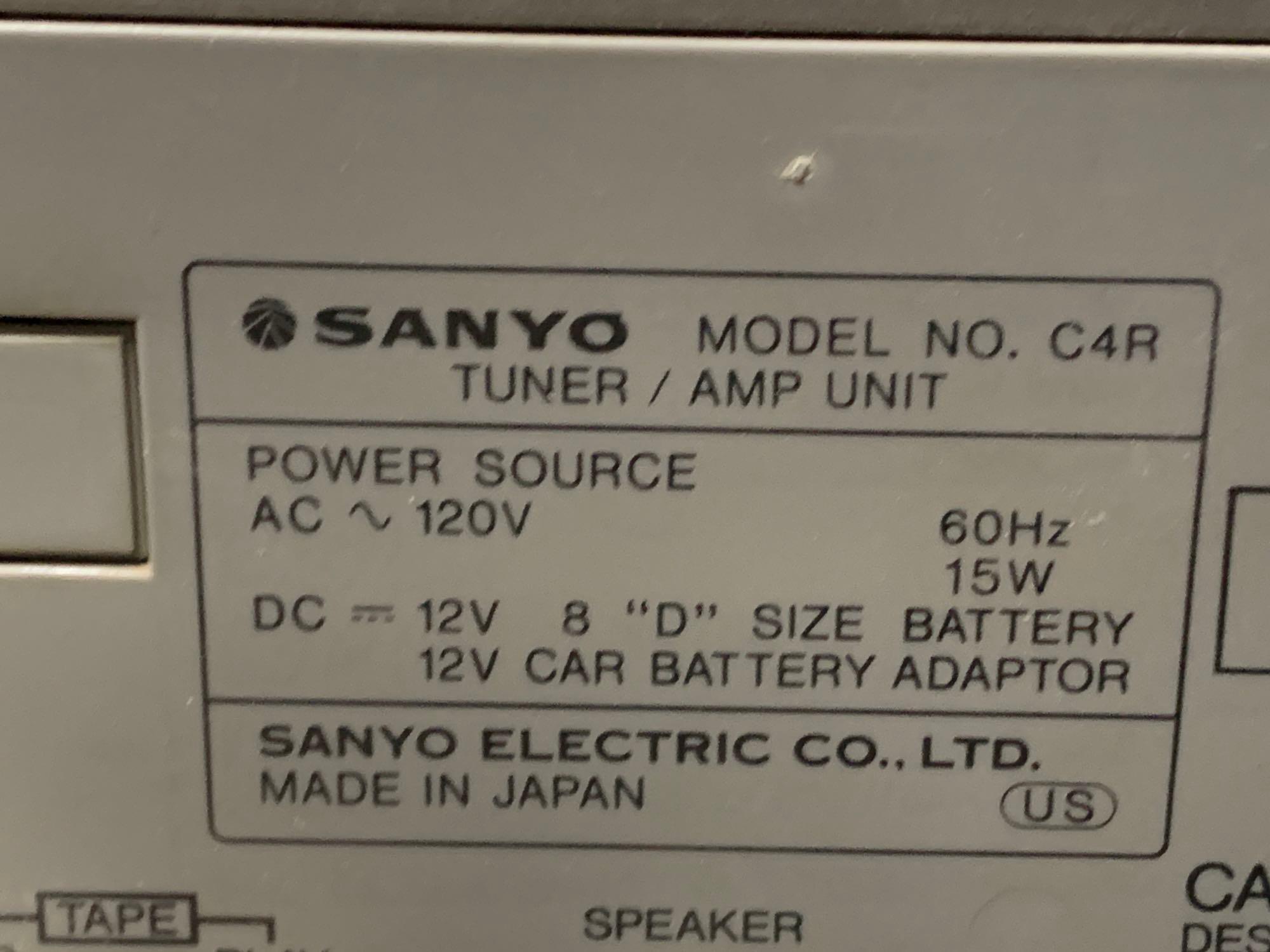 SANYO Stereo Cassette Deck