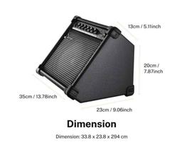 Donner Keyboard Amplifier 20 Watt Keyboard AMP with Aux in and Two Channels, Bass Guitar Amp, Piano