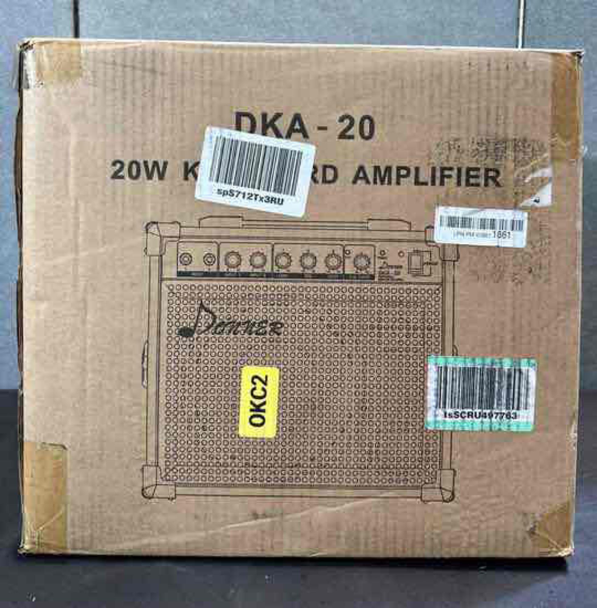 Donner Keyboard Amplifier 20 Watt Keyboard AMP with Aux in and Two Channels, Bass Guitar Amp, Piano