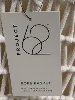 TARGET 18" x 14" Rope Basket Cream - Project 62