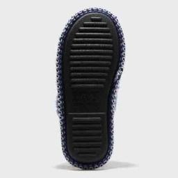 TARGET Dluxe by dearfoams Women's Vera Tipped Teddy Scuff Slippers Size L 9-10