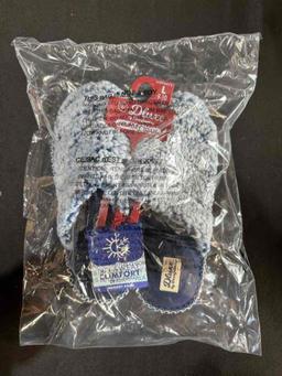 TARGET Dluxe by dearfoams Women's Vera Tipped Teddy Scuff Slippers Size L 9-10