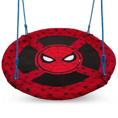 Marvel Spider-Man 40-inch Saucer Swing ? Includes Hardware for Swing Set or Tree Attachment