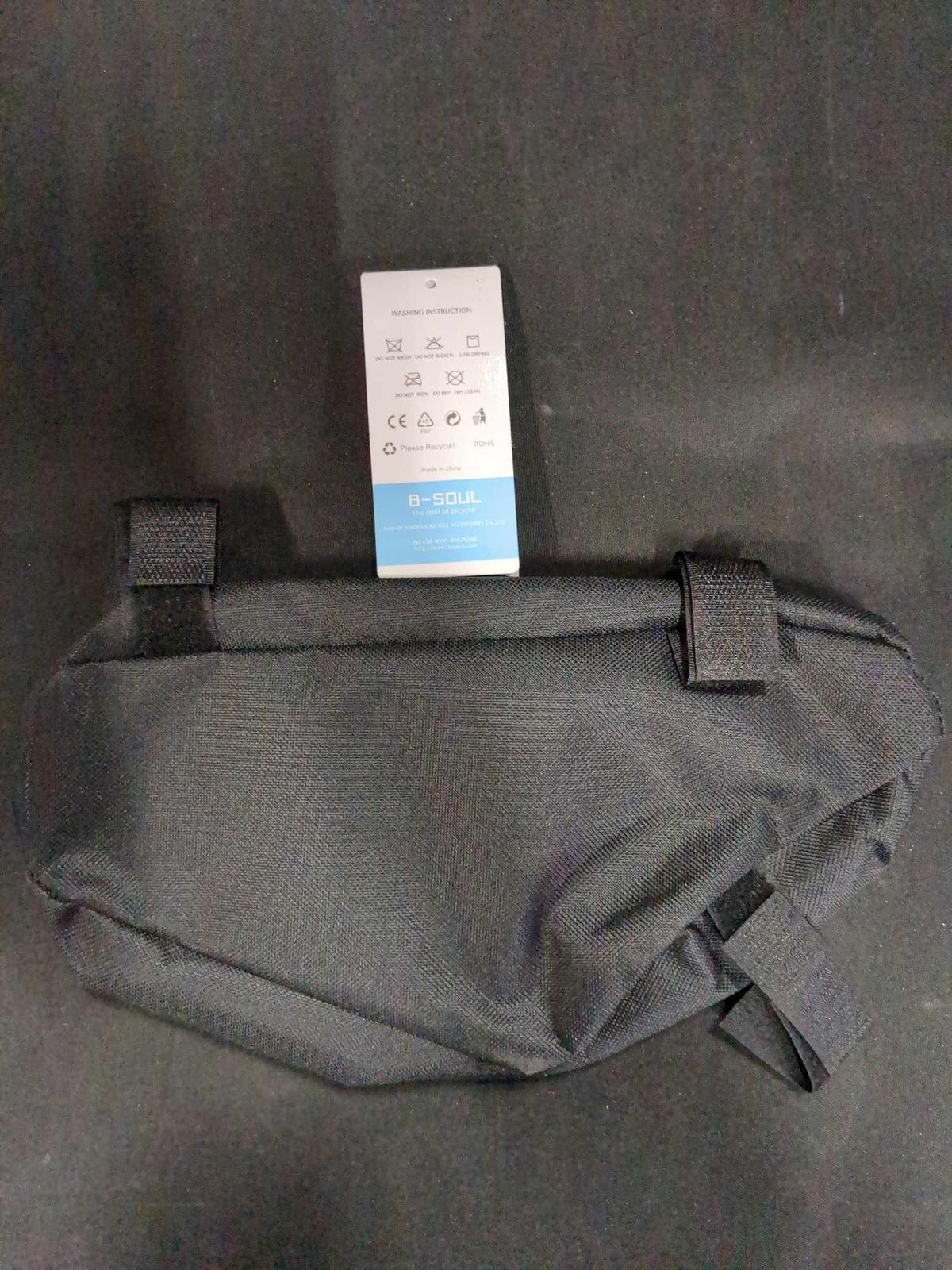 B-Soul Waterproof Bicycle Front Frame Bag (Black)