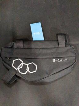 B-Soul Waterproof Bicycle Front Frame Bag (Black)