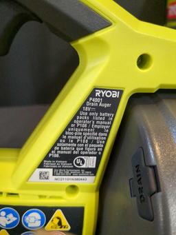 Ryobi 18V Drain Auger, #P4001 (Tool Only)