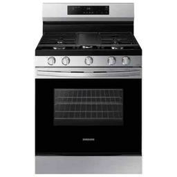 Samsung 30 in. 5 Burner Freestanding Gas Range in Stainless Steel