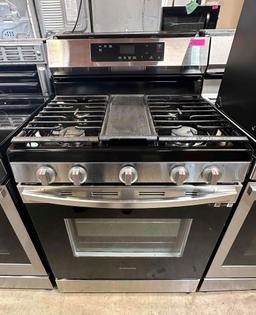 Samsung 30 in. 5 Burner Freestanding Gas Range in Stainless Steel