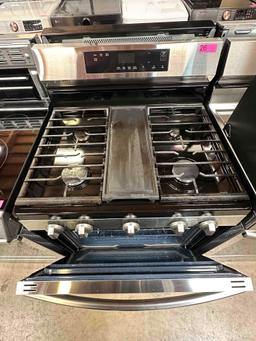 Samsung 30 in. 5 Burner Freestanding Gas Range in Stainless Steel