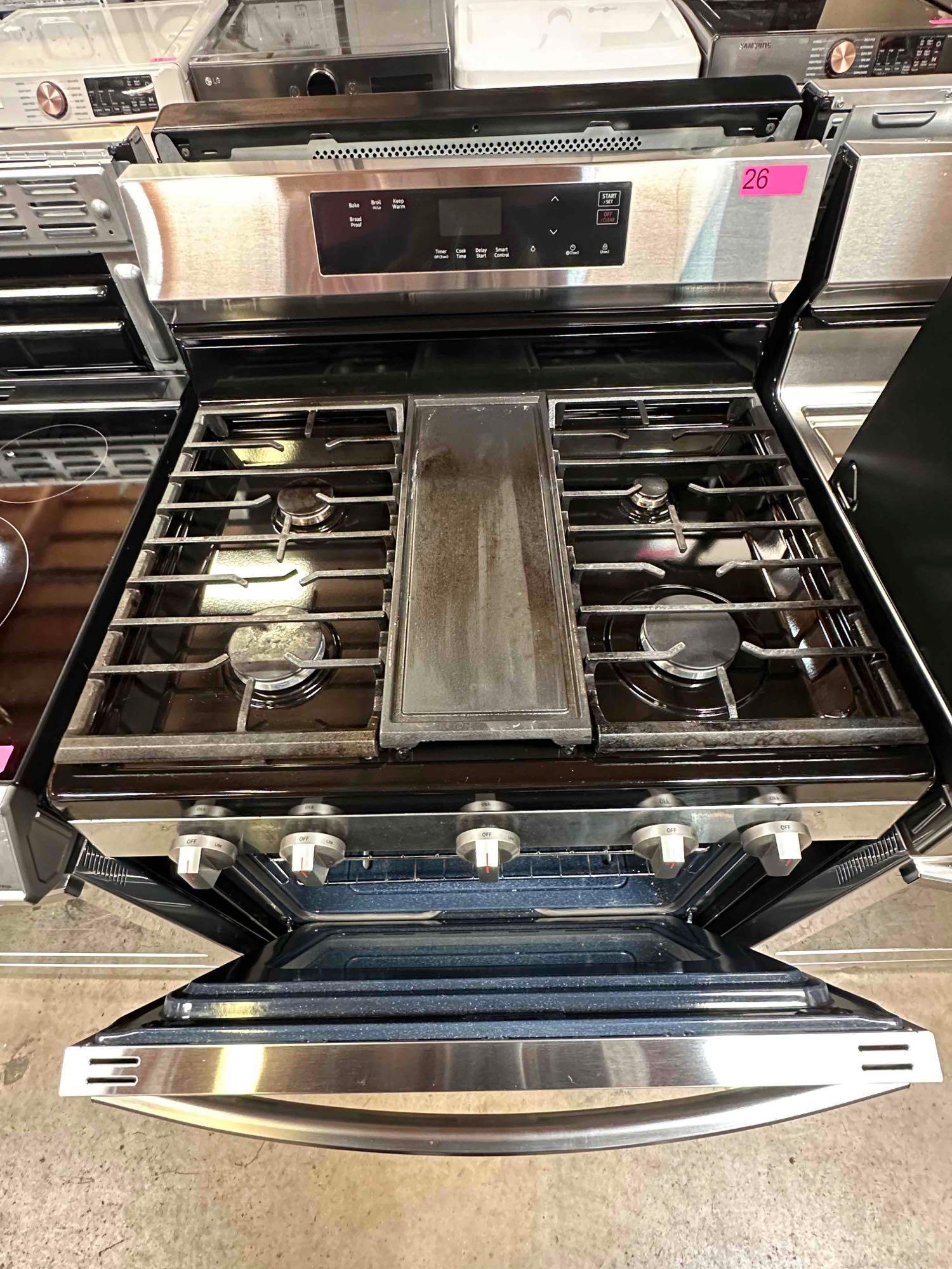 Samsung 30 in. 5 Burner Freestanding Gas Range in Stainless Steel