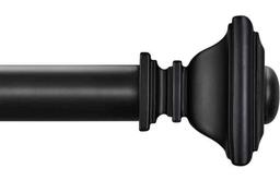 BRIOFOX Black Adjustable Curtain Rod