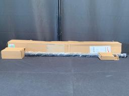 BRIOFOX Black Adjustable Curtain Rod