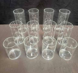 12 Pcs Glass Cylinder Vases for Centerpieces Clear Glass Vase Multi Use Glass Cylinder Floating