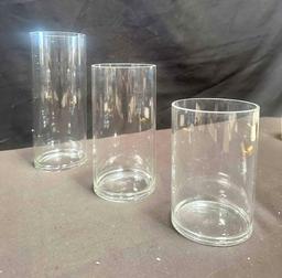 12 Pcs Glass Cylinder Vases for Centerpieces Clear Glass Vase Multi Use Glass Cylinder Floating