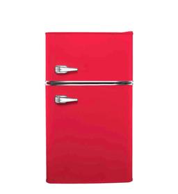 Insignia - Retro 3.1 cu. ft. Mini Fridge with Top Freezer - Red