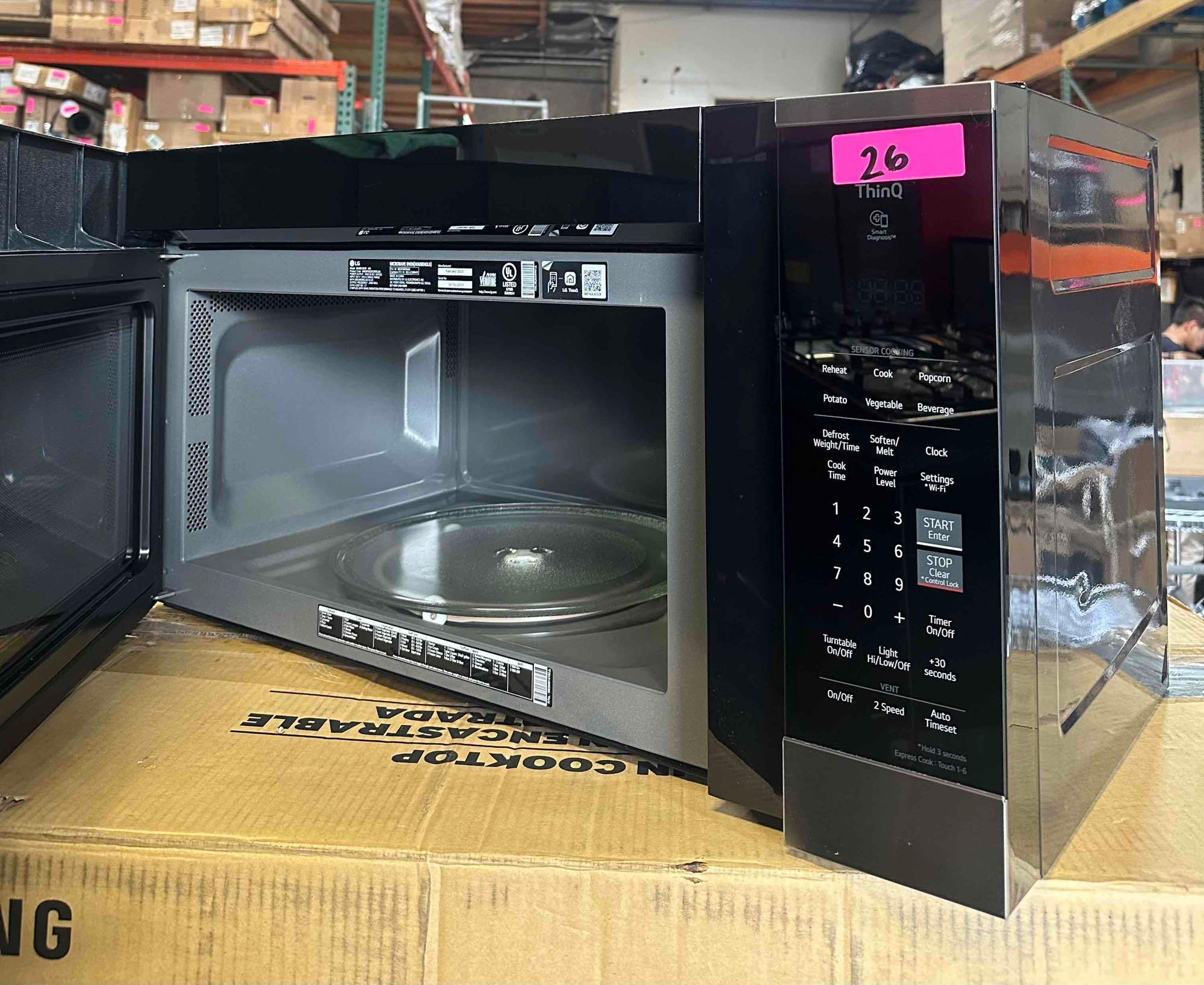 LG - 1.8 Cu. Ft. Over-the-Range Microwave with Sensor Cooking and EasyClean - Stainless Steel