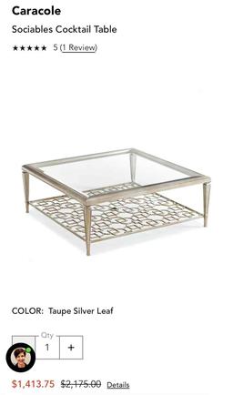 Caracole Sociables Cocktail Table