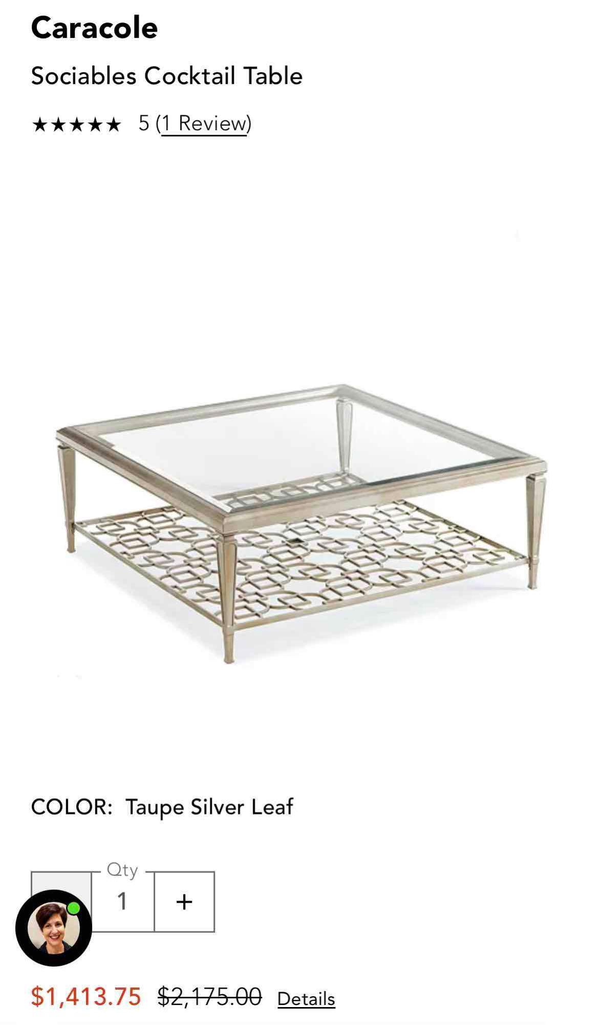Caracole Sociables Cocktail Table