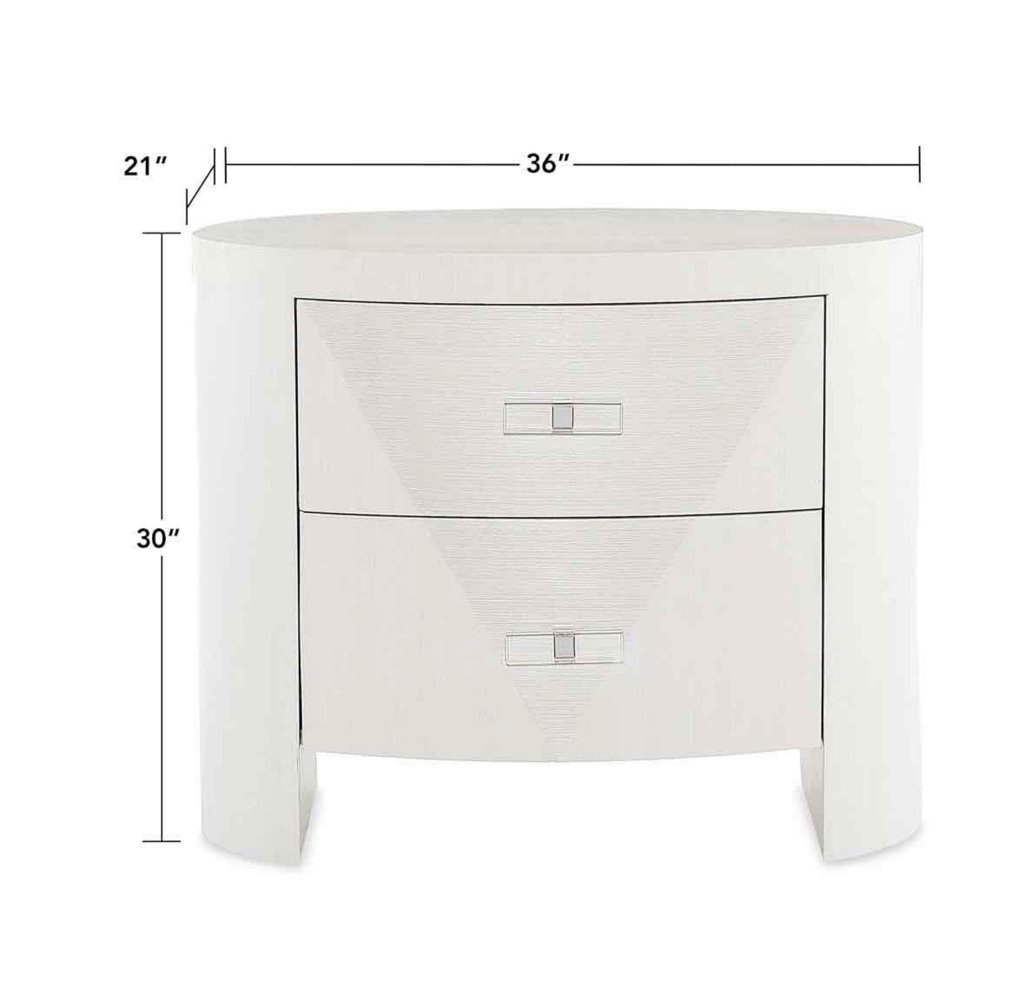 Bernhardt Axiom Oval Nightstand