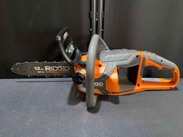 RIDGID 18V Brushless 12 in. Electric Chainsaw (Tool Only)