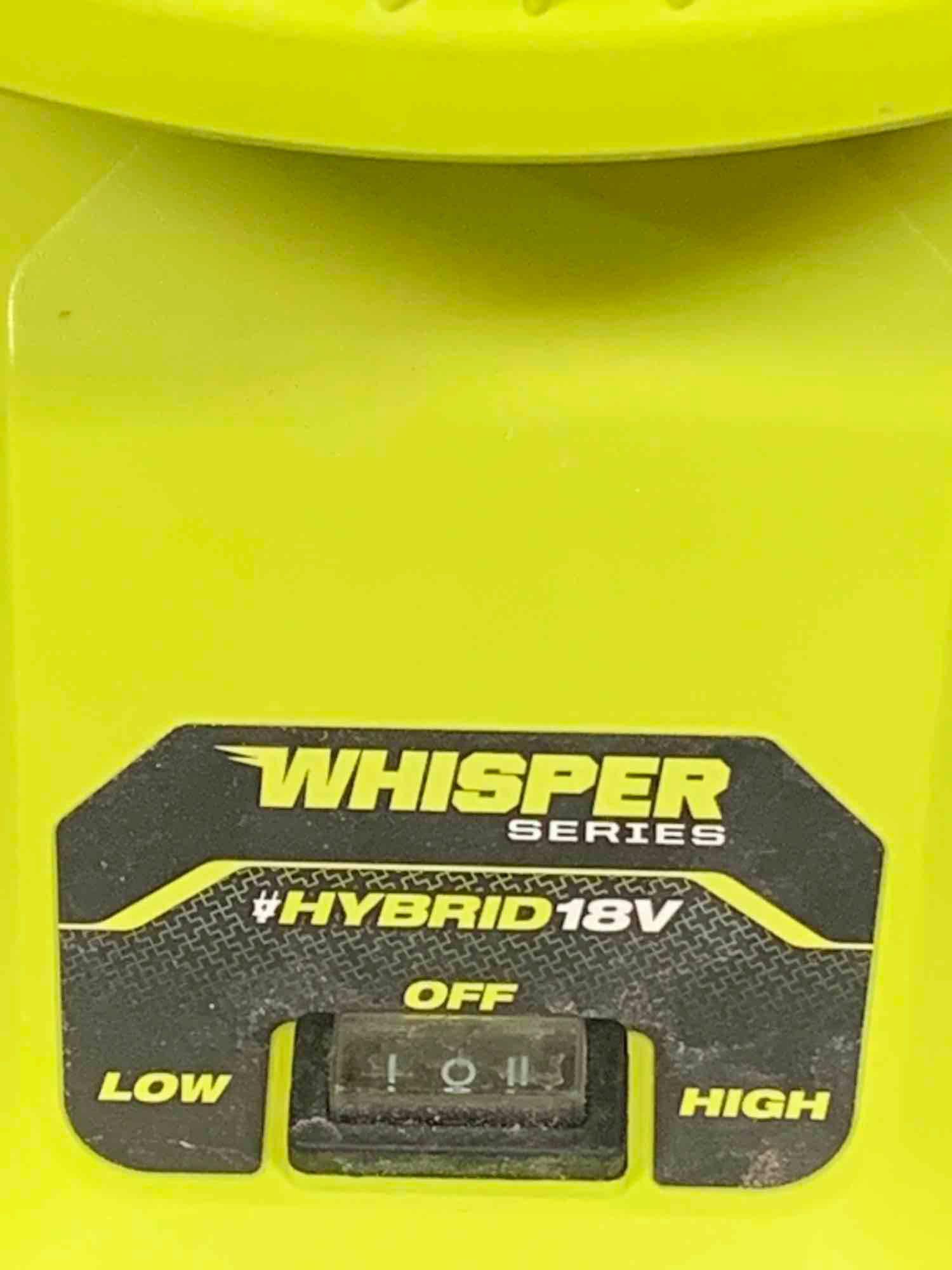 RYOBI ONE+ 18V Cordless Hybrid WHISPER SERIES 12 in. Misting Air Cannon Fan Kit
