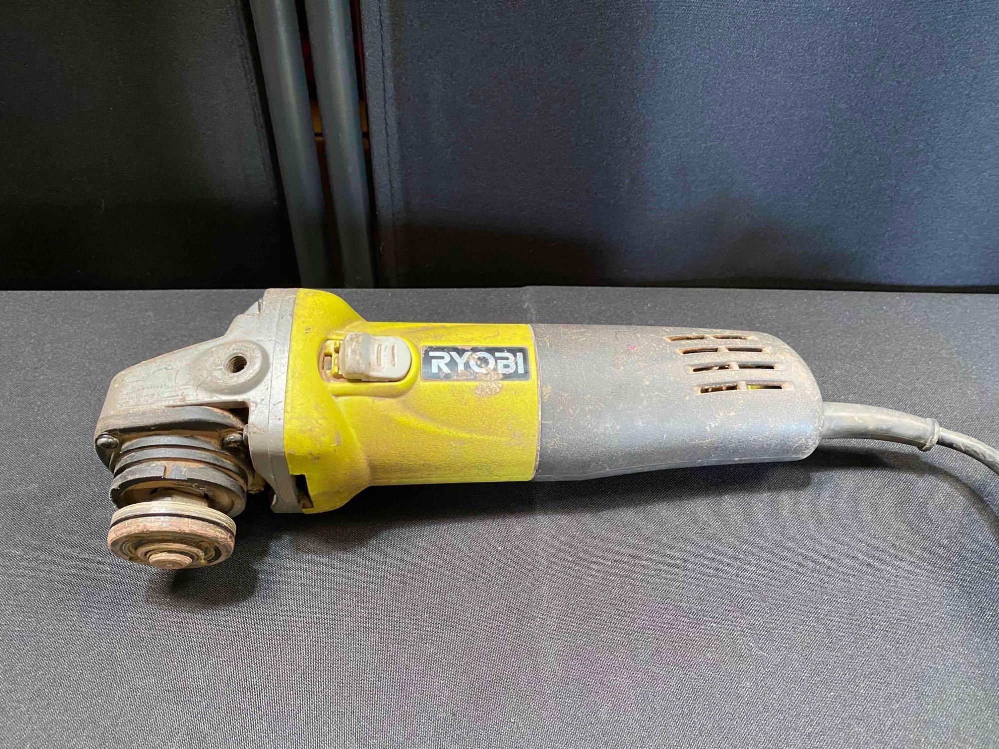 RYOBI 4-1/2? Barrel Grip Angle Grinder