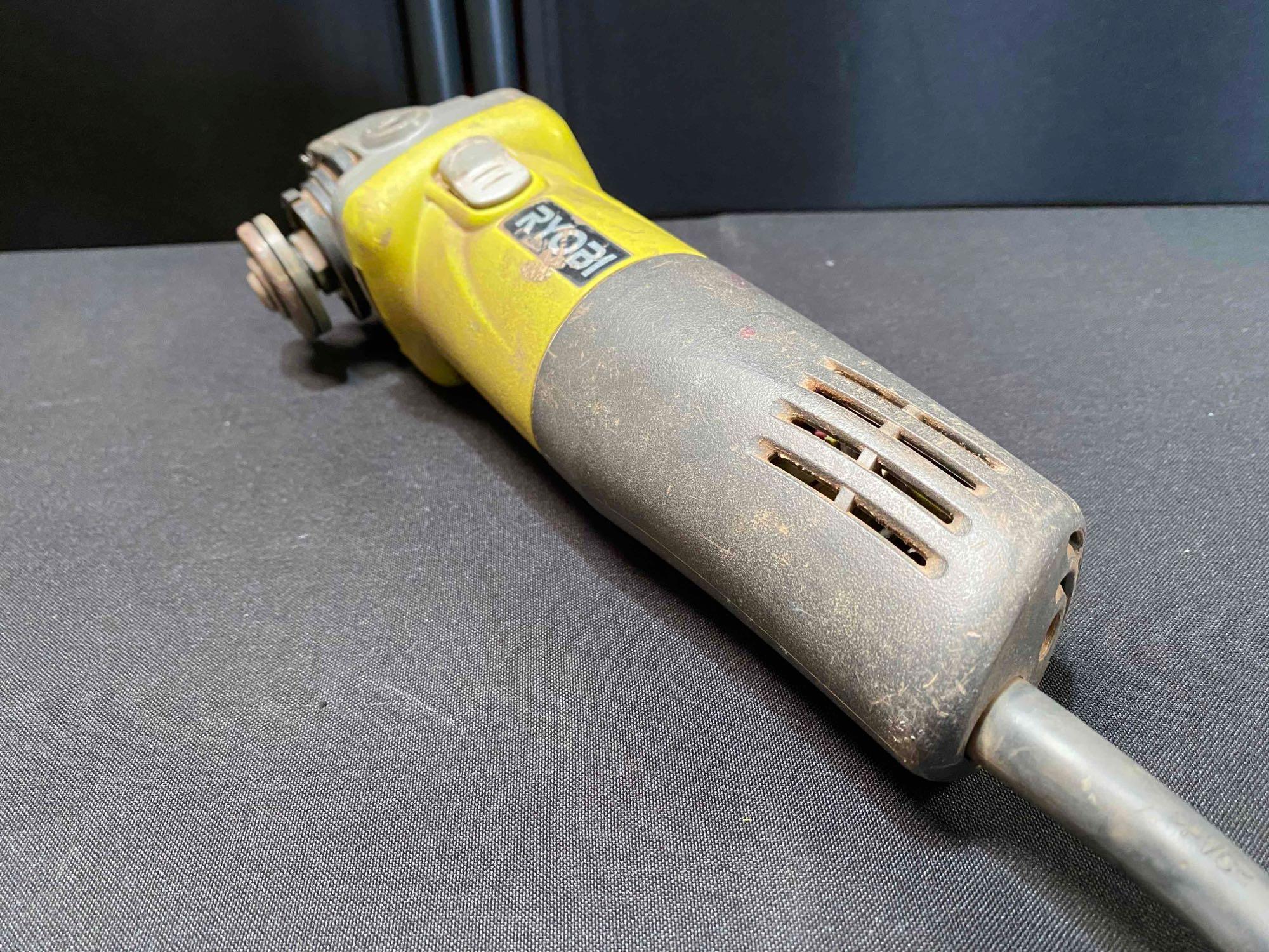 RYOBI 4-1/2? Barrel Grip Angle Grinder