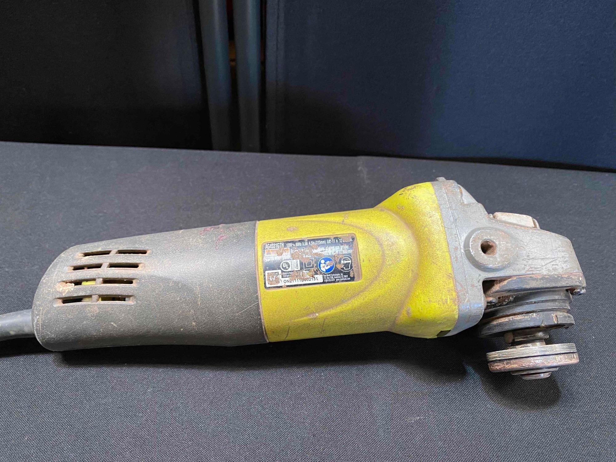 RYOBI 4-1/2? Barrel Grip Angle Grinder
