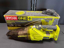 RYOBI ONE+ 18V Lithium-Ion Cordless EVERCHARGE Hand Vacuum Kit