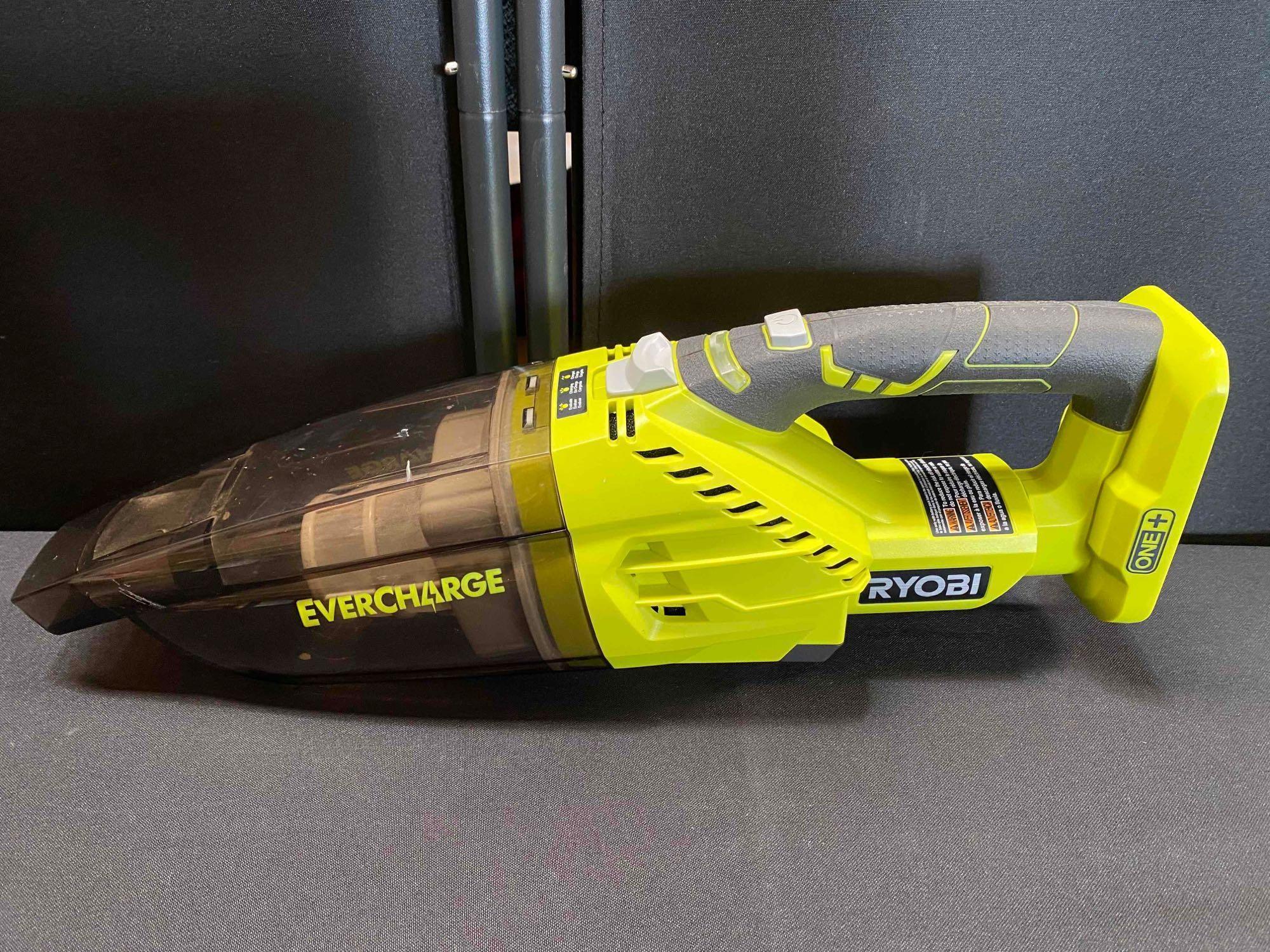 RYOBI ONE+ 18V Lithium-Ion Cordless EVERCHARGE Hand Vacuum Kit