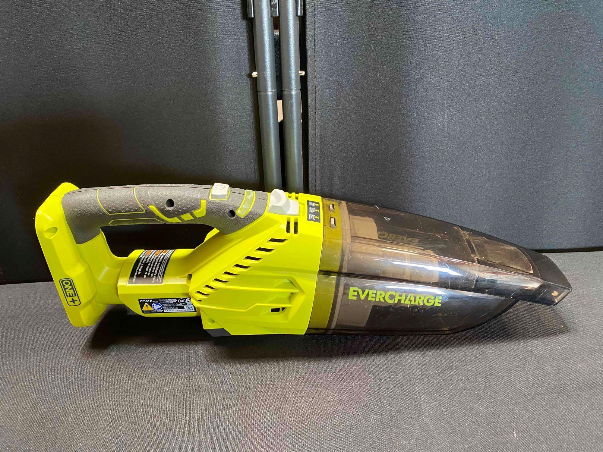 RYOBI ONE+ 18V Lithium-Ion Cordless EVERCHARGE Hand Vacuum Kit