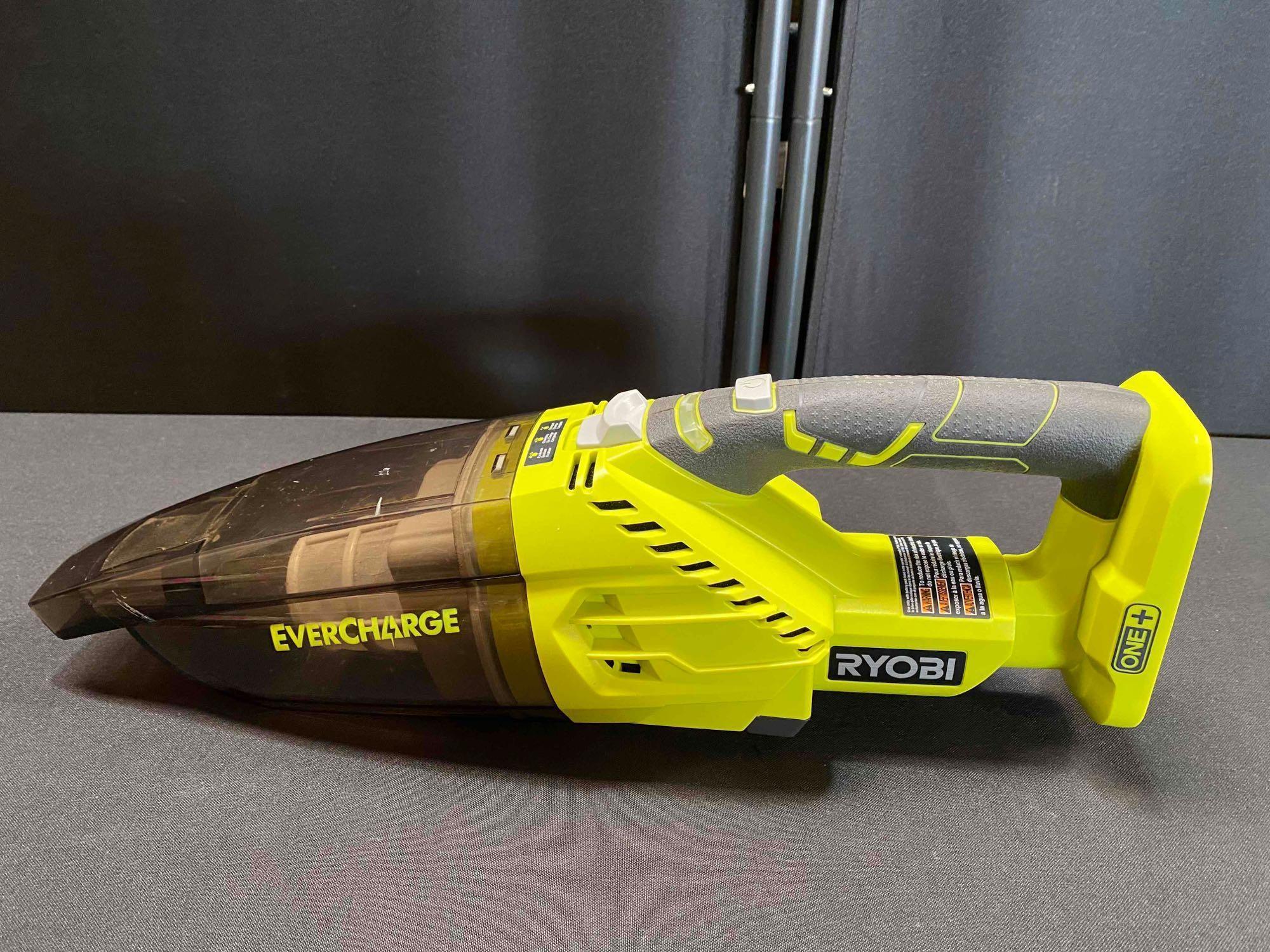 RYOBI ONE+ 18V Lithium-Ion Cordless EVERCHARGE Hand Vacuum Kit