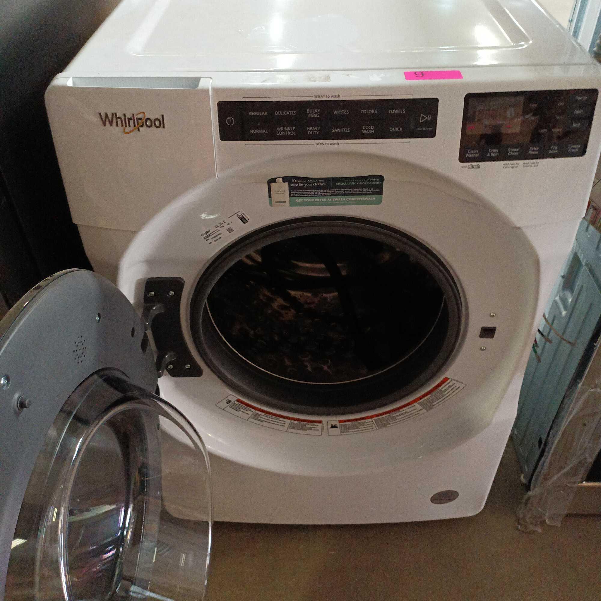 Whirlpool 4.5-cu ft High Efficiency Stackable Steam Cycle Front-Load Washer (White) ENERGY STAR