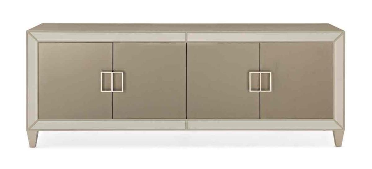 Caracole Classic Media Mogul Entertainment Console in Golden Shimmer