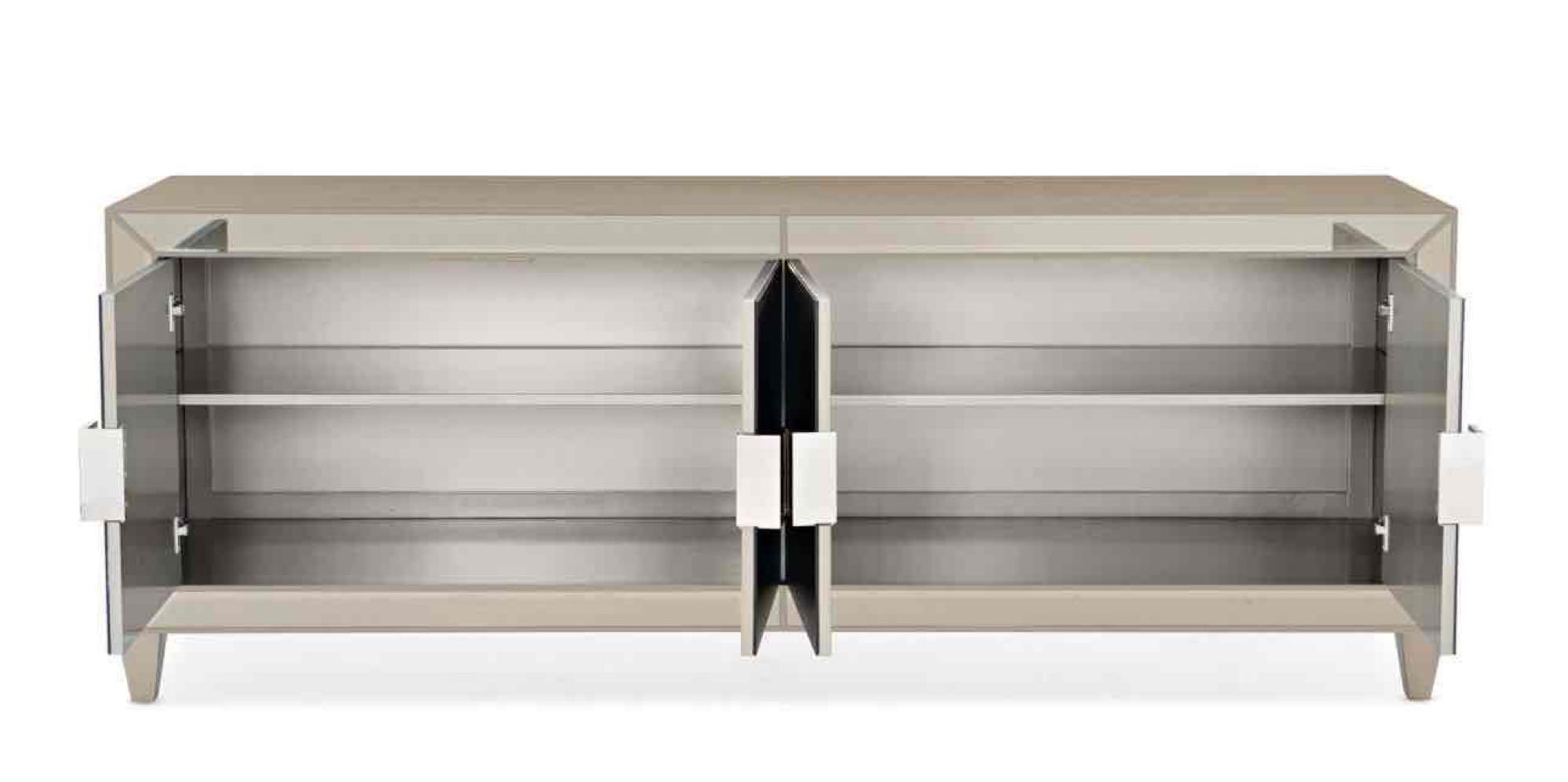 Caracole Classic Media Mogul Entertainment Console in Golden Shimmer