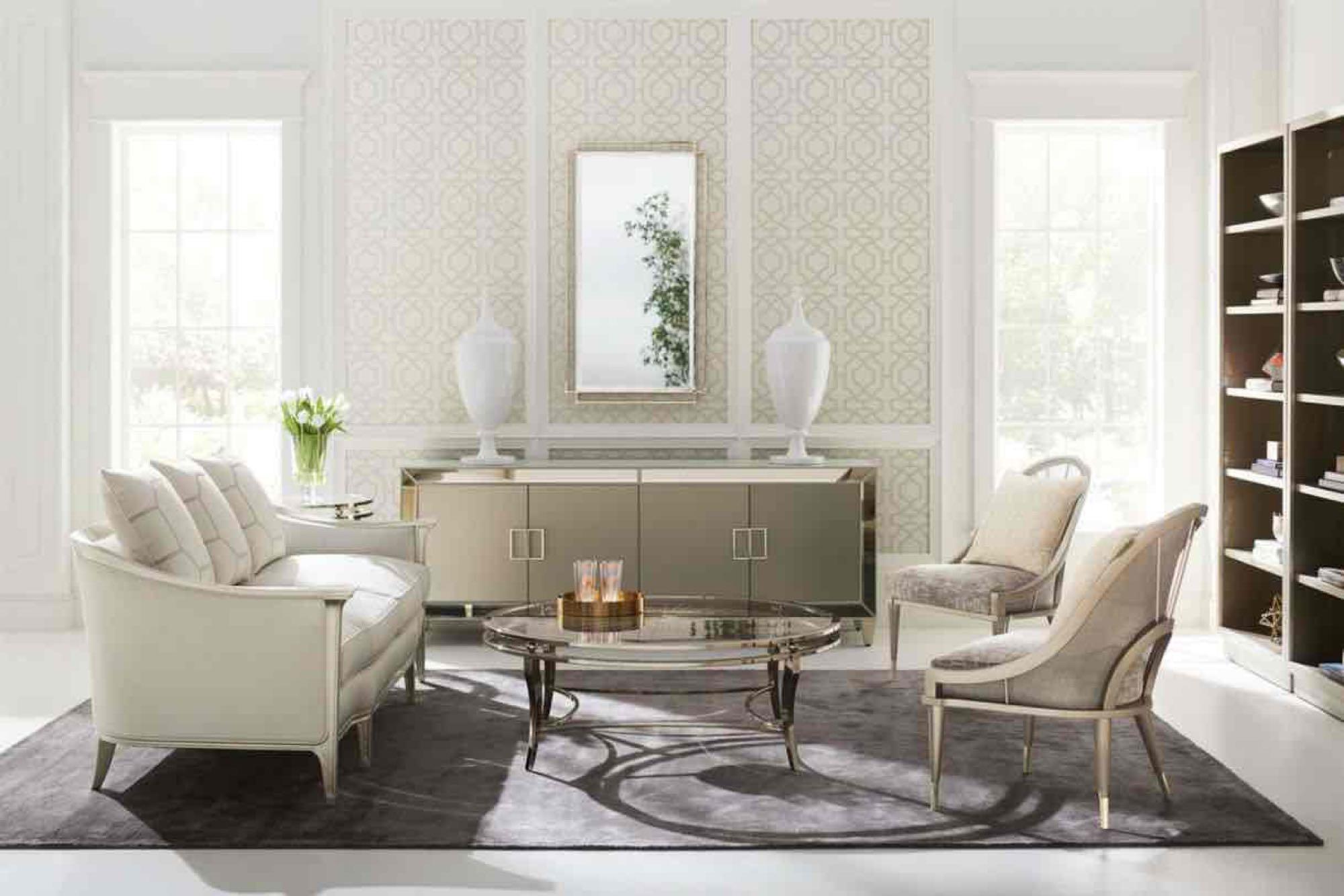 Caracole Classic Media Mogul Entertainment Console in Golden Shimmer