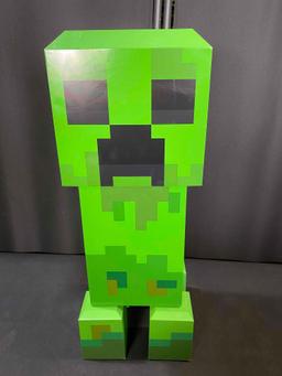 Minecraft Green Creeper Body 12 Can Mini Fridge