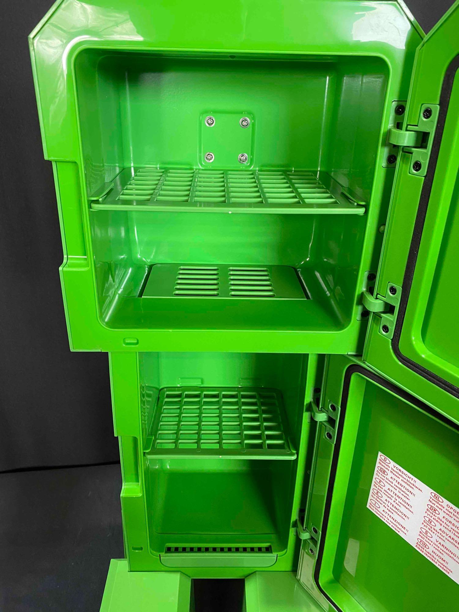 Minecraft Green Creeper Body 12 Can Mini Fridge