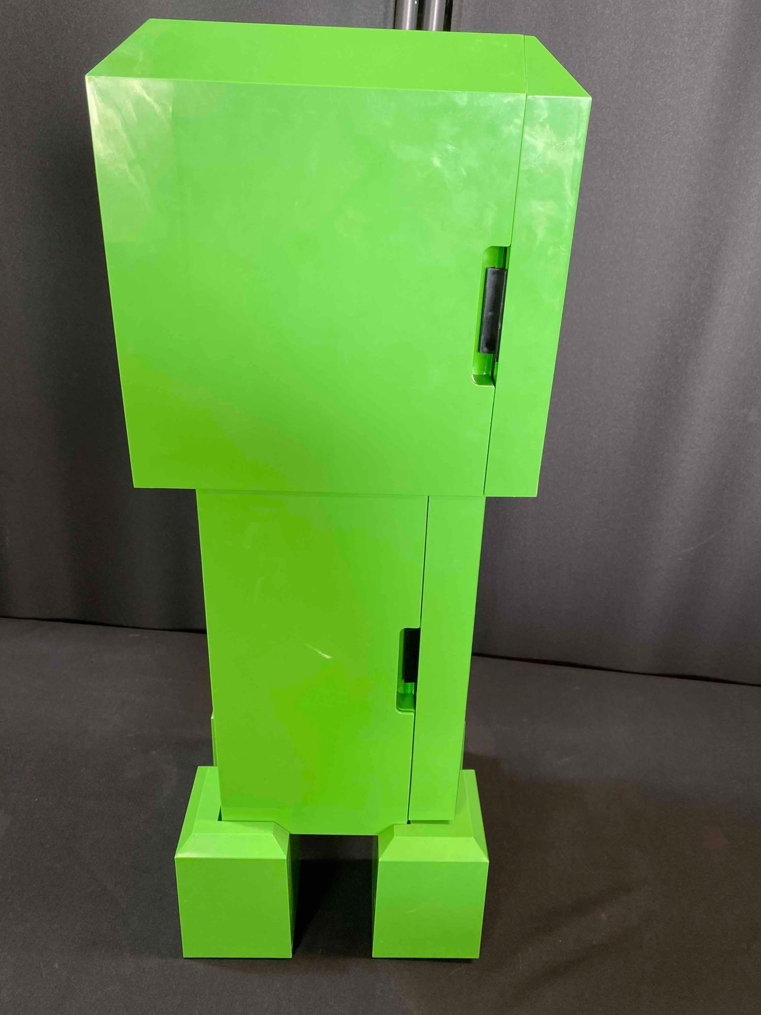 Minecraft Green Creeper Body 12 Can Mini Fridge
