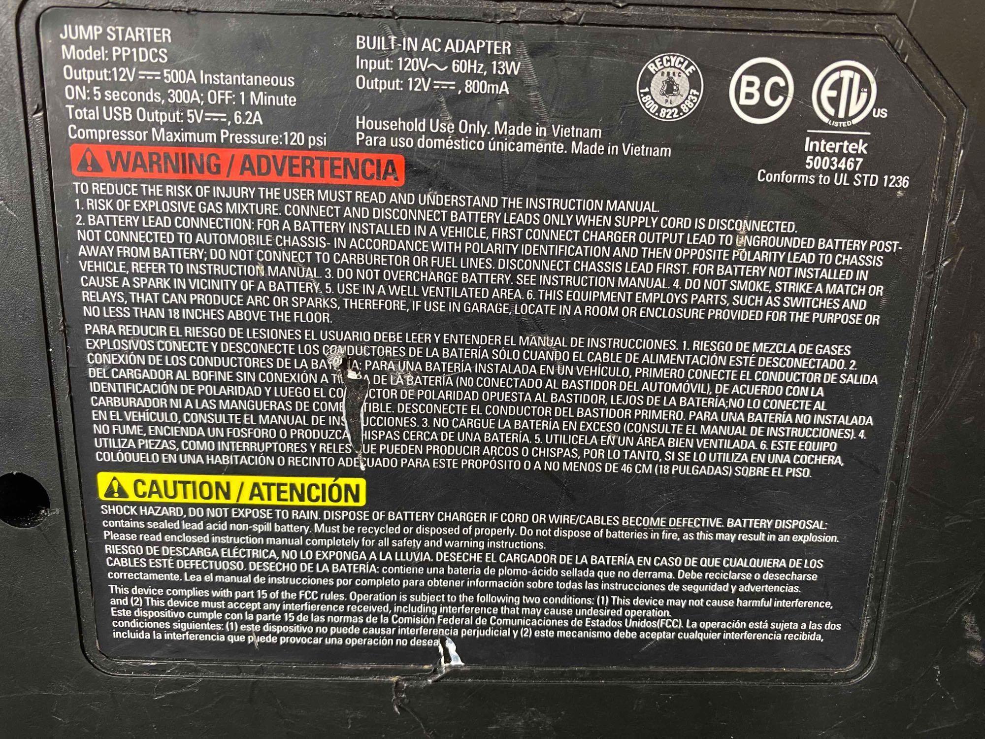 Stanley Fatmax Professional Power Station with 120 PSI Air Compressor