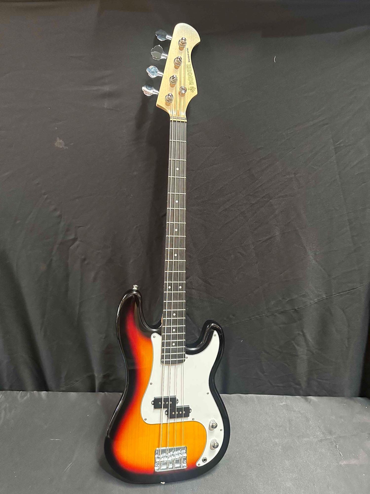 Donner Electric Bass Guitar 4 Strings Full-Size