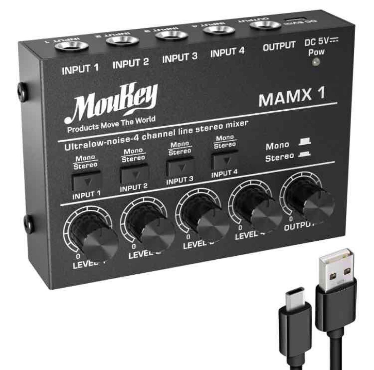 Moukey Mini Audio Mixer Line