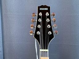 Donner A Style Mandolin Instrument Black