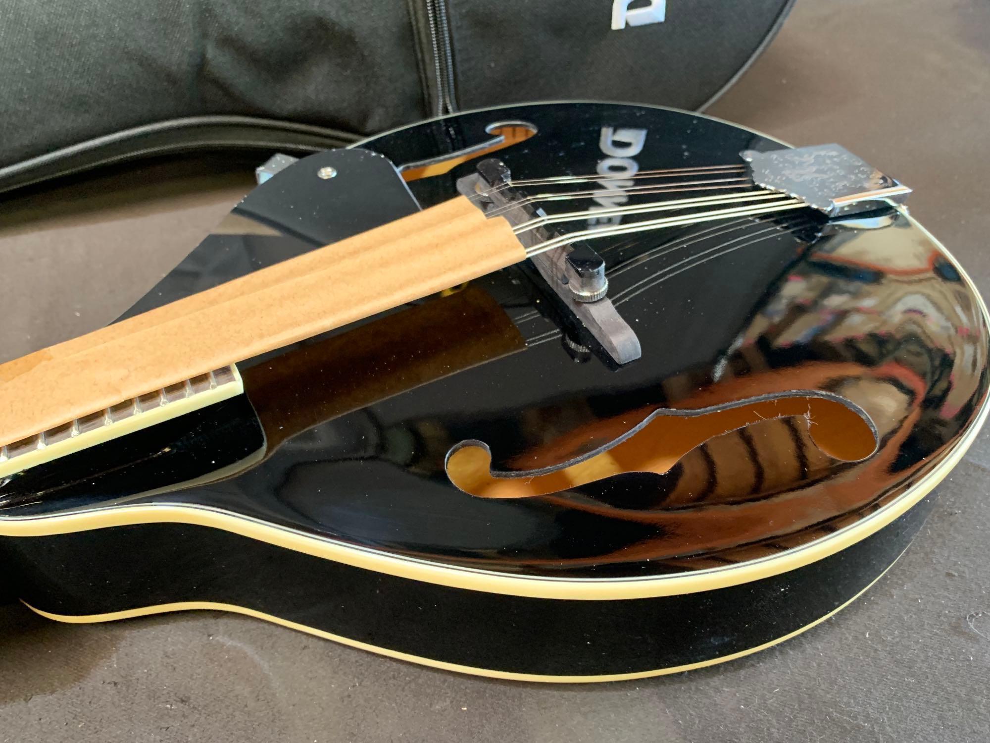 Donner A Style Mandolin Instrument Black