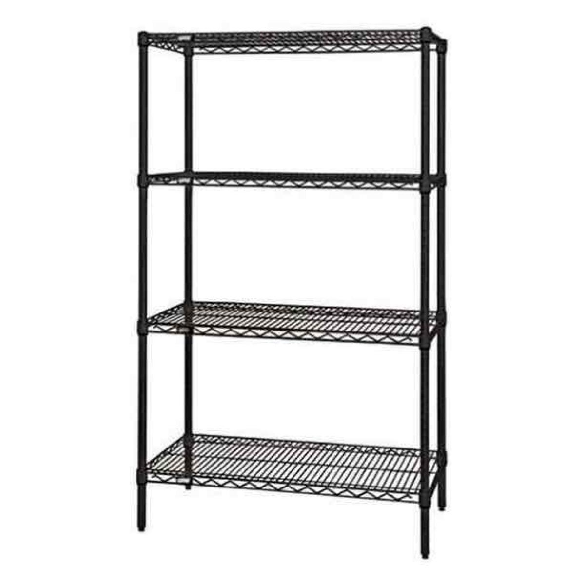 5-Shelf Black Wire Shelving