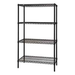 5-Shelf Black Wire Shelving